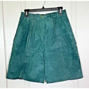 Vintage International Leather Collection Lined Leather Shorts Women's 9/10
